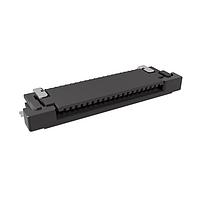 Amphenol FCI SFV20R-2STBE1HLF Board Mount 0.50mm Flex Connector, SFV-R Series, 20 Position, Top Side Contact, Side Entry Surface Mount ZIF Connector, Halogen Free, Lead Free, Gold Flash