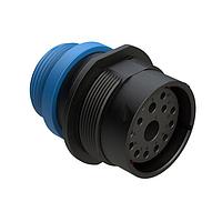 Amphenol SINE Systems AHDP04-24-14SR-STA Connectors 14 Position Receptacle, Socket, Shell Size 24, Reduced Diameter Seal (Blue), Small Thread Adapter