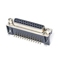 Amphenol CONEC DLS3XS6AK44X Receptacle 25P F R/A .370 4-40 C/W HEX