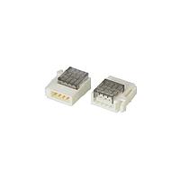 3M 37A04-C206-W00 MB 500 Connectors 3M Mini-Clamp III Connector, Wiremount Plug, 4 position, 24-20 AWG, Tin over Nickel, Gray, Sold per each piece