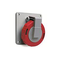 Amphenol Tuchel 2CMA166982R1000 Connectors 3P+N+E Panel Mounted Socket Outlet, Unified Flange, Angled. Replaces Part# 432RAU6W