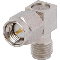 Amphenol SV Microwave SF2994-6001 RF Adapters - In Series SMA F to M Adapter, R/A