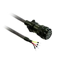 SCHNEIDER VW3M5D2AR50 Motor Drives power cable 5m shielded 4x 1,3mm, BCH2 MIL connector
