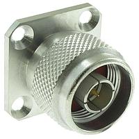 Radiall R161441000W Panel Receptacles N / SQUARE FLANGE PLUG RECEPTACLE MILLED HOLE WITH SOLDER POT CONTACT