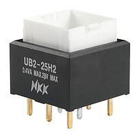 NKK Switches UB225SKG036G Pushbutton Switches LOW PROFILE PSHBTTN ILLMNTD/PC AND SLDR