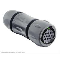 Eaton Souriau-Sunbank UTSX6JC1210SZ Plugs Plug, with cable gland backshell, for 10 female contacts, IP68/69K, keying Z