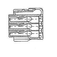 Yazaki 7123792340 Housings CONN 12P 070 SWP LT GRY