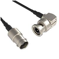 Amphenol RF 095-850-258M100 RF Cable Assemblies BNC Right Angle Plug to BNC Straight Jack RG-174 50 Ohm 1 Meter (39.37 Inches)