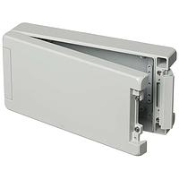 BOPLA 00115225 Enclosures for Industrial Automation ENCLOSURE, BOCUBE ALU, 259 X 128 X 60MM, LT GRA, HINGED LID, FLAT, ALUMINUM, BA 241306-7035