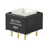 NKK Switches UB25SKG035F Pushbutton Switches SQ DPDT ON(ON) GRN LED PC BODY ONLY