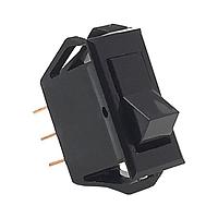 Carling Technologies TA201-TB-B Miniature 1-pole, ON - None - OFF, 10A/15A 250VAC/125VAC 3/4 HP, Non-Illuminated Black Rocker Switch with .250 Tab (Q.C.)