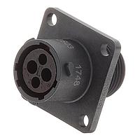 Amphenol SINE Systems RTS010N2S03 Connectors RCP SQ FL 4POS SZ 10 SCKT SEAL