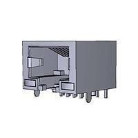 AMP Connectors - TE Connectivity 1-1734324-2 Modular RJ45,8P8C,w/ Y,G LED,shieled,dip,15u Au