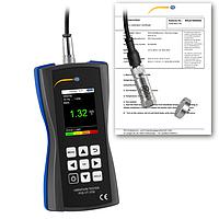 PCE VT 3700-ICA Vibration Meter (0~399,9 m/s²; 0~399,99 mm/s; 0~3,999 mm; ISO Calibration Cert.)