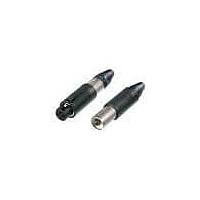 NEUTRIK NC3FM-C-B Cable Connectors 3 pole unisex Black/Gold