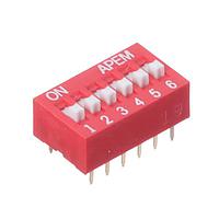 APEM NDS06V DIP Switches DIP SWITCH ND STANDARD
