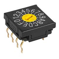 NKK Switches FR01FC16P Rotary Switches 10MM HEXADECIMAL 16P COMPLEMENT CODED