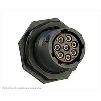Eaton Souriau-Sunbank UTS7128S Receptacles 8P Strt Socket Plug Jam Nut Size 12