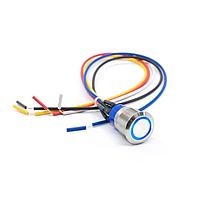 E-Switch ULV4FWGSS331 Anti-Vandal ANTI-VANDAL, 3A 250VAC, DPDT On-On, Panel Mount, Front Wire Leads 300mm