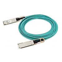 Coherent FCBN425QM2C03 Fiber Optic Cable Assemblies 4x25G, full-duplex, Multirate, QSFP cable ends, electrical limiting interface, RoHS, multimode, 0/70C operation. Internal optics: 850nm VCSEL array, PIN array, round plenum cable, 3m length, GEN2