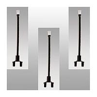 BIVAR SMFLPR1-3.0 Flexible Light Pipes 3in LGTH, 1mm core Flexpipe, Rect lens