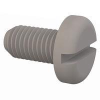 Essentra Components 012528P050 Pan Slotted Pan Slotted Screw, 1/4-28 Thread, 1/2 Lg