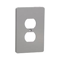 Square D SQWS422011GY Cover Frame 1 G MID+ DUPLEX OUTLET WALL PLATE GY