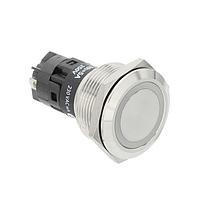 EAO 82-6152.0156 Panel Mount Indicators / Switch Indicators 82-6152.0156.indicator.-.22 mm.stainless steel.flush/flat.ring.white.230 V.screw terminal