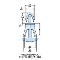 Heyco 10845 Supports HCPS-05 NATURAL NYL PCB Support