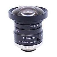Banner Engineering LCF06LK1F C-Mount Lenses C-Mount 1 in Format 6 mm Lens; with Focus & Aperture Lock; Imager size: 1 in - metal housing; Kowa