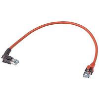 HARTING 09488587586030 Ethernet Cables / Networking Cables RJ Industrial RJ45 Cable Assembly, VarioBoot RJ45 (set Left-Right) to straight DualBoot RJ45, Cat6a FRNC red, 3.0m