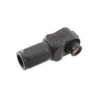 Amphenol Industrial SLPPB35BNB1 DC Plugs SURLOK PLUS, RIGHT ANGLE PLUG, 8.0MM, 35MM , CRIMP, W/Backshell, NON-SEALED, BLACK, 180 KEYWAY