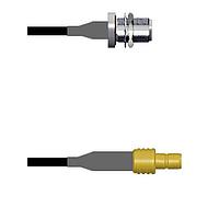 Amphenol Custom Cable Q-1T03L0003006i RF Cable Assemblies N-SJB/SMB-SJ G174 6I