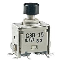 NKK Switches G3B15AB-XA Sealed SPDT ON-(ON) BLK