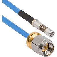 Amphenol SV Microwave MSLPSMA-085-S12DSMPM-180 RF Cable Assemblies SMALowProfile M SMPM (Size 12) 18"Cable