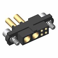Harwin M80-4C10405F2-02-328-00-000 Power to the Board 4+2 Pos. Female 24-28AWG+18AWG Cable Conn. Kit, Jackscrews