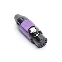 Amphenol Audio AX5FB7M-AU Connectors 5P SOCKET F PLUG BLKGLD W VLT MRK SLV