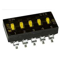 CTS Electronic Components 219-5MSTR DIP Switches 5 switch sections SPST