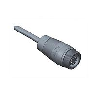 Amphenol LTW 1CD-08BMFM-SL6A10 Sensor Cables / Actuator Cables Ceres, Middle Size, Plastic, 5A, 08 pins, Male Connector, Female Contact, Straight, Screw Thread, Overmolded, Length 10000mm, IP66