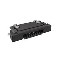 Amphenol FCI SFV8R-1STE1HLF Board Mount 0.50mm Flex Connector, SFV-R Series, 8 Position, Bottom Side Contact, Side Entry Surface Mount ZIF Connector, Halogen Free, Lead Free