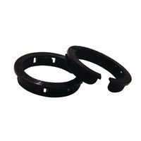 Essentra Components PGSA-0407A Snap Snap Bushing,Split, Blk,.272 in Hole