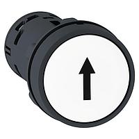 SCHNEIDER XB7NA15341 Flush PB SPRING Rtn WHT NO+NC BLK UP ARROW