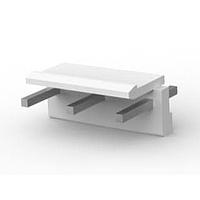 AMP Connectors - TE Connectivity 7-1123724-3 Plug Housing 3.96EP HDR ASSY 3(5)P (NATURAL GWT)