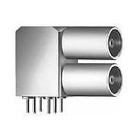 LEMO EPY.00.250.NTN Connectors 2 Vert Elbow Rcpts PCB mt, Coaxial