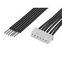 Molex 219679-1063 Discrete Wire Micro-Latch-to-Pigtail (OTS) Cbl Asmbly 2mm Pitch Tin Plating 300mm Length 6 Ckts Natural