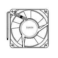 Sunon PMD1206PTV2-A.U.GN Axial Axial Fan, 60x60x25mm, 12VDC, 31.5CFM, 0.42"H2O, Vapo, Wire, Auto Restart