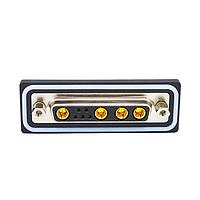 NorComp CDFV9W4213L251 Mixed Contact D-Sub Connectors 9W4 vert solder F FL 4-40 boardlock 20Amp