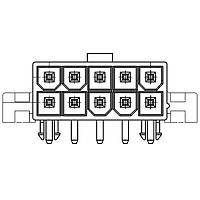 Molex 43215-0010 Shrouded MINIFIT JR RA DR FLANGES TIN 24CKT