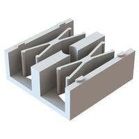 Essentra Components OFSH-4-1-01LA Cable Mounting & Accessories Fiber Splice Holdr,W/ Adh Pad,Nat