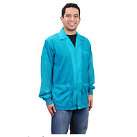 Desco 73858 Jacket with Knitted Cuffs (Teal, 5X-Large)